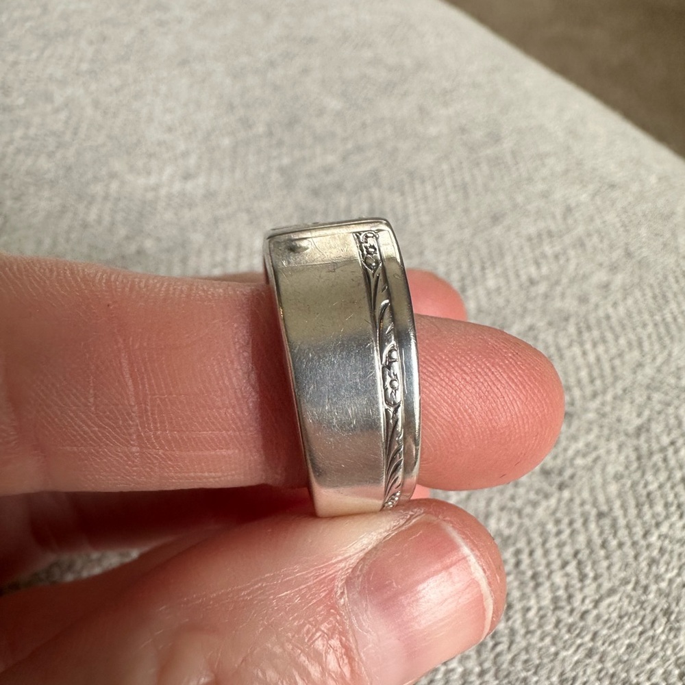 Silver Plated Spoon Ring - Picture 8 of 14